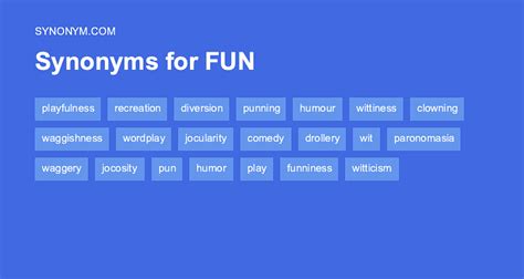fun synonyme.